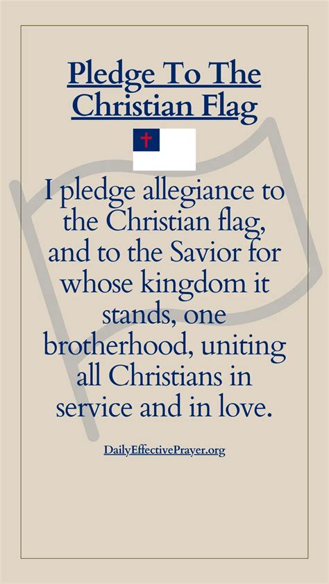 Free Printable Pledge To The Christian Flag - Printable Templates