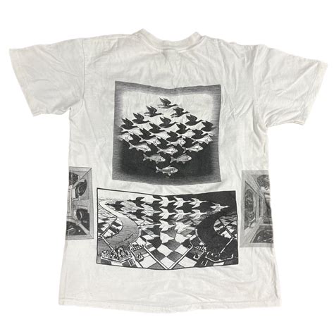 Vintage M.C. Escher 1898-1972 "Bond Of Union" T-Shirt - jointcustodydc