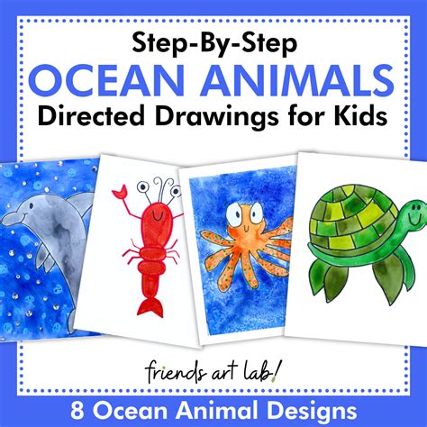 Ocean Animals Drawings