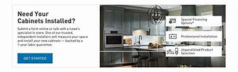 Image result for Lowe's Cabinet Installation