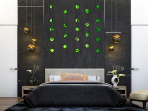 Sticker Hub 7 cm Acrylic 3D Hexagon mirror wall (Neon) Self Adhesive ...