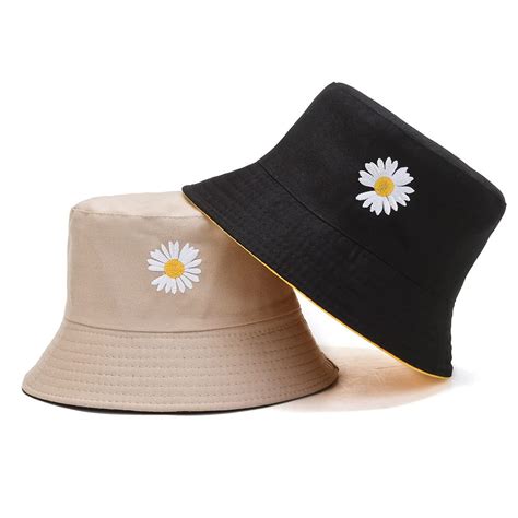 Buy Alexvyan 1 Pcs Beige and Black Bucket Hat for Women Men Teens ...