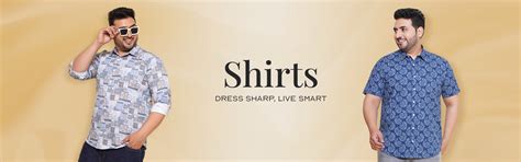 Buy Plus Size Shirts for Men | Sizes Available From 3XL to 13XL