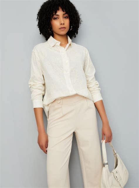 Buy Women Floral Textured Oversized Shirt Online at just Rs. 999.0 ...