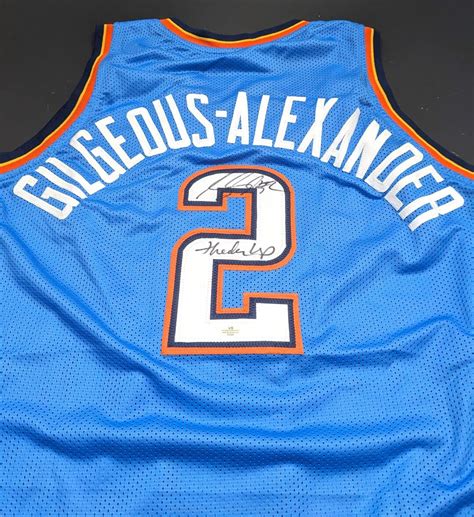 Shai Gilgeous-alexander Oklahoma City Thunder Autographed Signed Jersey ...