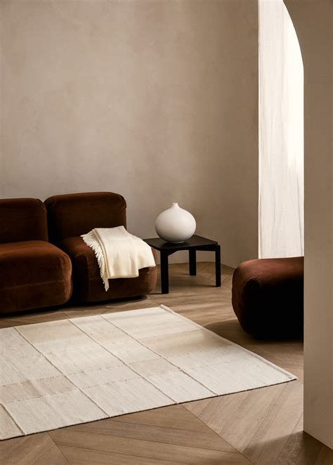 Covor mare din lână cu efect patchwork - Home | MANGO Romania