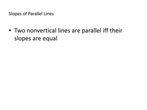 Image result for Parallel Slopes