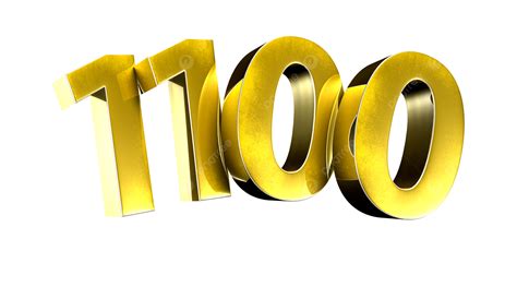 Numbers 1100 3d Isolated, Symbol, Sell, Buy PNG Transparent Image and ...