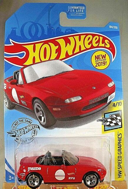 Hot Wheels Red '91 Mazda MX-5 Miata HW Speed Graphics 4/10 - Free ...