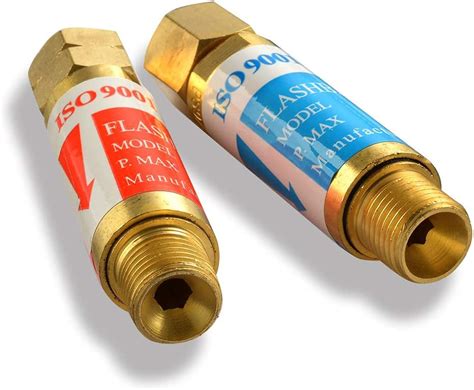 Buy AGPTEK Oxygen Acetylene Flashback Arrestors Set Regulator End 9/16 ...
