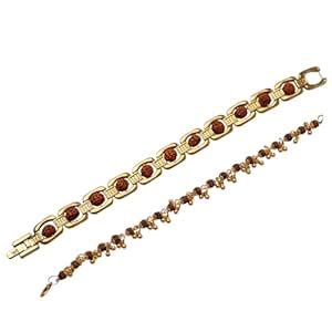 Buy Japam Gold Plated Essential+ Elemental Rudraksha Bracelet - Combo ...
