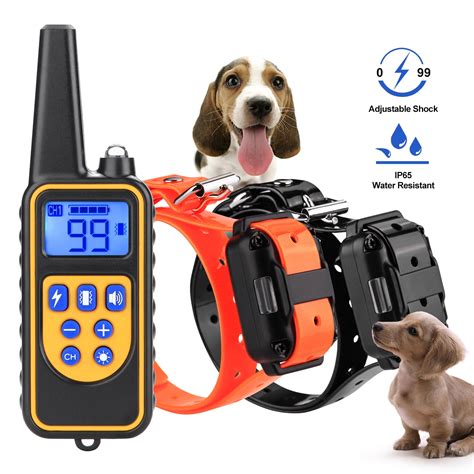 Ownpets Dog Shock Collar With Remote Waterproof Electric For Large 875 ...
