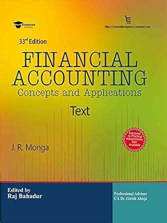 FINANCIAL ACCOUNTING: CONCEPTS AND APPLICATIONS : Amazon.in: Books