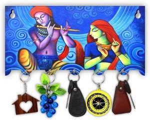 Khatu Crafts RADHA KRISHNA KEY 37 Wood Key Holder Price in India - Buy ...