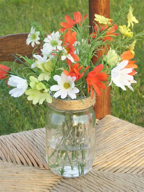 Mason Jar Flower Centerpiece Ideas at Jamie Ramona blog