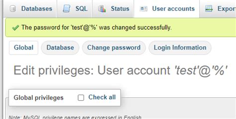 Image result for MySQL Password Update