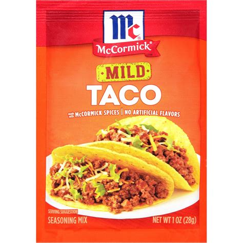 Amazon.com : McCormick, Mild Taco Seasoning Mix Packet, 1 Oz : Grocery ...