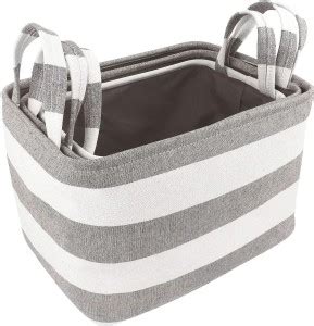 AMIGOS STORE Cotton Cloth Storage Basket Bin Organizer Foldable ...