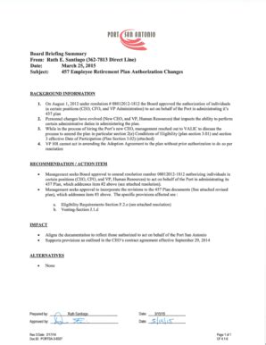 Fillable Online OF THE PORT AUTHORITY OF SAN ANTONIO APPROVING Fax ...