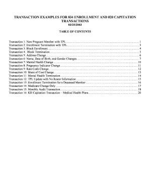 Fillable Online azahcccs Transaction examples for 834 enrollment and ...