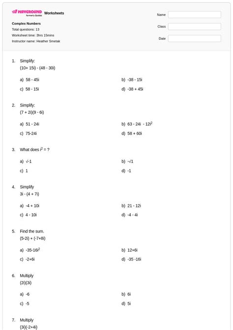 Image result for Problems On Complex Numbers Class 12