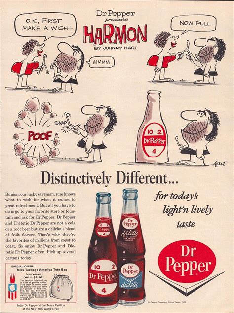 1964 Dr Pepper Soda Vintage Print Ad, Harmon | Stuffed peppers, Dr ...
