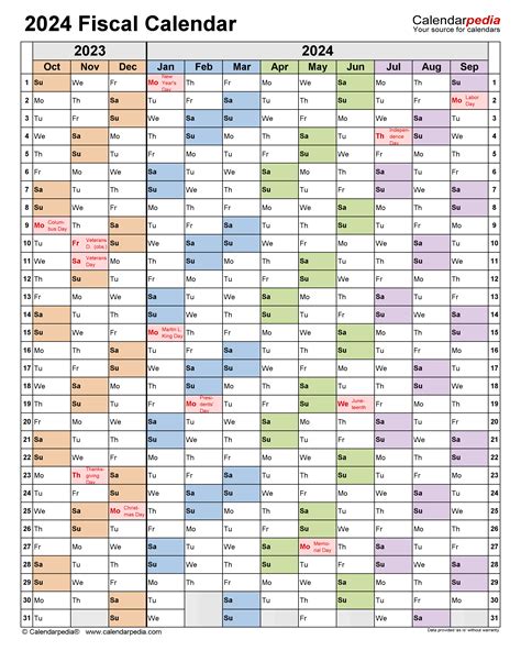 2024 2025 Fiscal Year Calendar Template