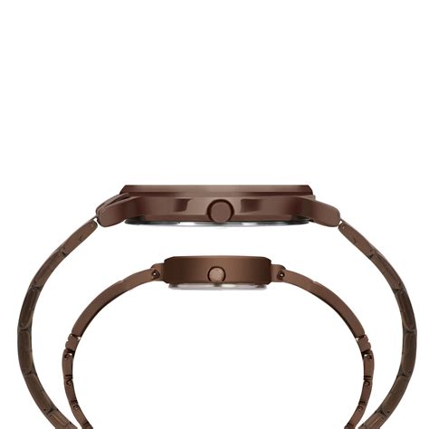 Timex Classics Pairs Rose Gold Dial Round Case Day Date/3 Hands Functi