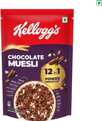 Kellogg's Chocolate Muesli | 12-in-1 Power Breakfast | Multigrain ...