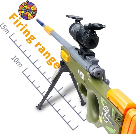 Buy AGM MASTECH AWM Shell-Throwing Blaster Shot Gun, 40 Official Darts ...