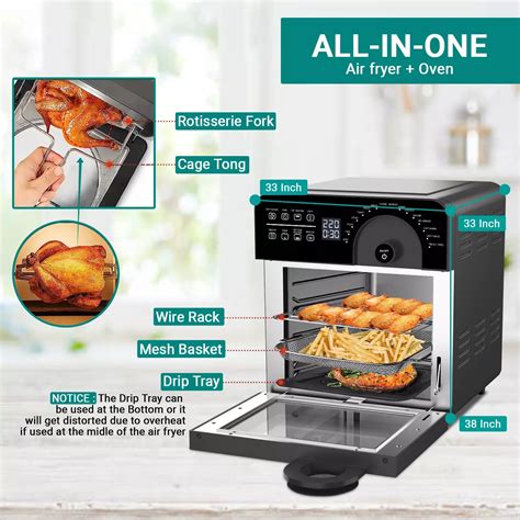 LEPL LAF526 Crispify Air Fryer Oven 14 L,1700 W, 16 Preset Programs| R ...