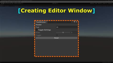 Building an Editor Window Unity 的图像结果