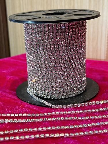 Silver Diamond Stone Chain/Lace(Rhinestone Chain) for Jewellery Making ...