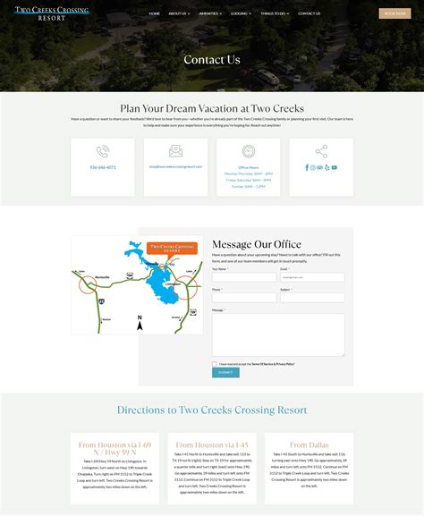 Two Creeks Crossing Resort | ITVibes Portfolio