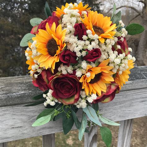 Sunflower And Rose Bouquets