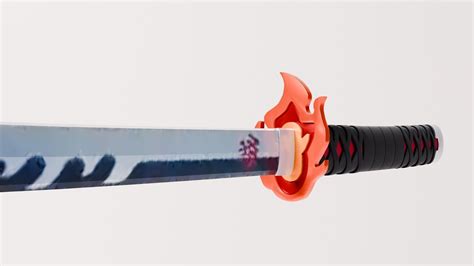Tanjiro New Sword - Demon Slayer kimetsu no yaiba Low-poly 3D model 3D ...