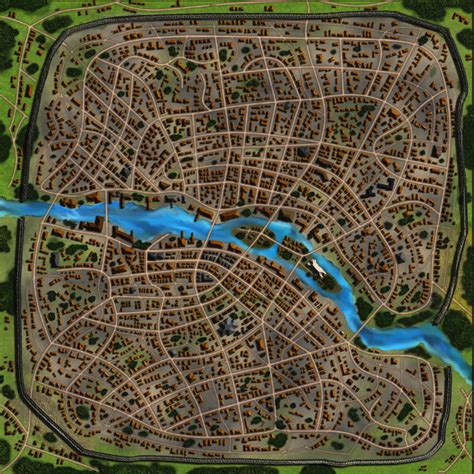Fantasy City Map, Fantasy Town, Fantasy Places, Fantasy World, Rpg Map, Town Map, D D Maps ...
