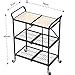 Haus Alchemy Foldable Serving Trolley 3-Tier Multipurpose Table ...