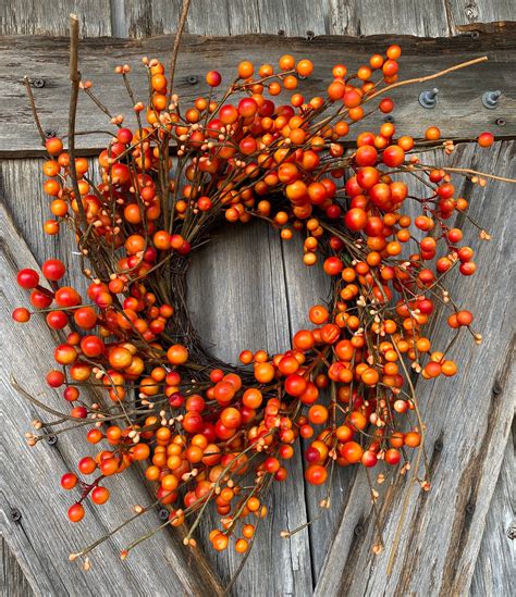 Autumn Wreath, Berry Wreath, Natural Wreath, Farmhouse Wreath, Fall Wreath
