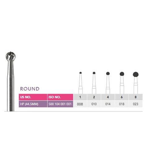 Prima Dental Round Bur HP Carbide — DentalExpress