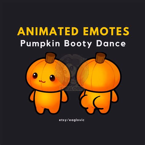 Animated Pumpkin Booty Dance Emote: Halloween Twitch/discord (GIF) - Etsy
