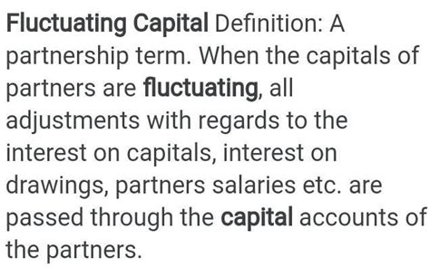 What is Fluctuating Capital System? - Brainly.in