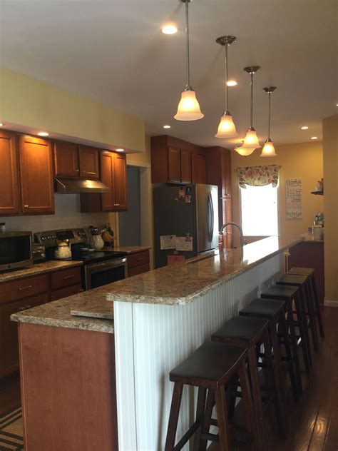 Raised Bar Top Kitchen Island
