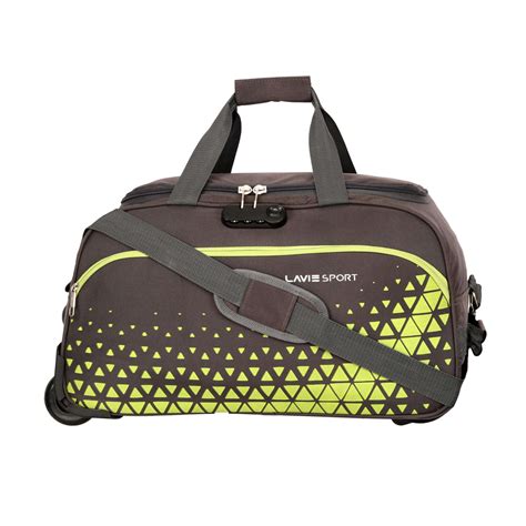Lavie Sport 53.5 cms Anti-theft Arrow Wheel Duffle Bag | Dk. Grey ...