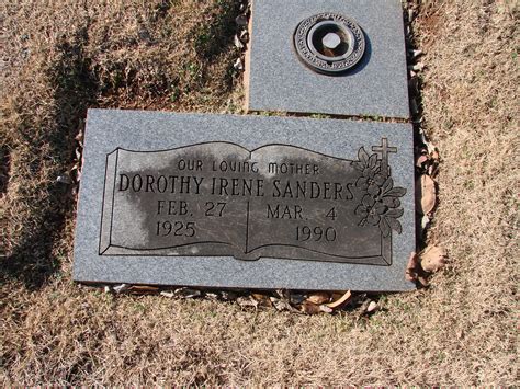 Dorothy Irene Sanders (1925-1990) - Find a Grave Memorial