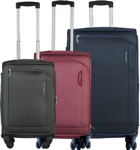 NASHER MILES Dallas Expander Soft-Sided Polyester Luggage Set of 3 ...