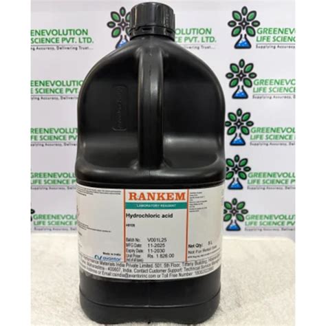 Hydrochloric Acid Rankem at Best Price for Laboratory Use