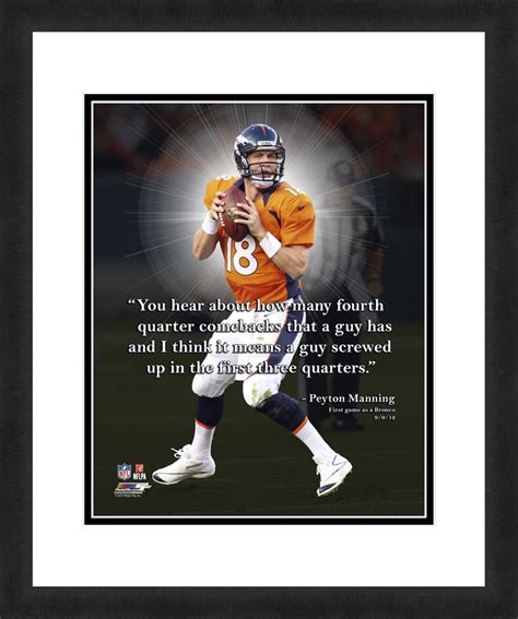 NFL Denver Broncos Peyton Manning"Pro Quote", Beautifully Framed and ...