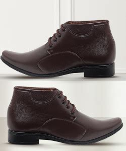 Zixer Cargo Synthetic Leather Ankle Formal Shoes Men || Office Shoes ...