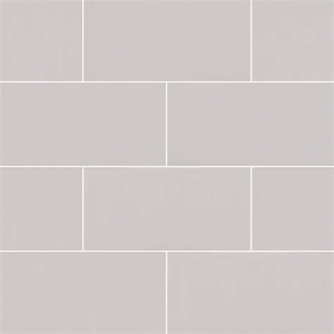 MS International Ceramic Series: 3x6 Gray Glossy Subway Wall Tile ...